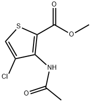 methyl 3-acetamido-4-chlorothiophene-2-carboxylate structure