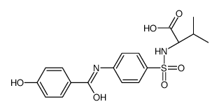 (2R)-2-[[4-[(4-hydroxybenzoyl)amino]phenyl]sulfonylamino]-3-methylbutanoic acid结构式