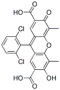 9-(2,6-Dichlorophenyl)-6-hydroxy-4,5-dimethyl-3-oxo-3H-xanthene-2,7-dicarboxylic acid结构式