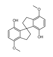 (S)-4,4'-Dimethoxy-7,7'-dihydroxy-1,1'-spirobiindane Structure