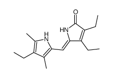 3,4-diethyl-5-(4-ethyl-3,5-dimethylpyrrolyl-2-methylidene)-3-pyrrolin-2-one结构式