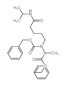 1,2-Hydrazinedicarboxylicacid, 1-methyl-2-[5-[(1-methylethyl)amino]-5-oxopentyl]-, 1,2-bis(phenylmethyl)ester picture