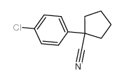 1-(4-氯苯基)环戊烷-1-腈结构式