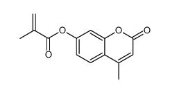 4-methyl-2-oxo-2H-chromen-7-yl-2-methylpropenoate Structure