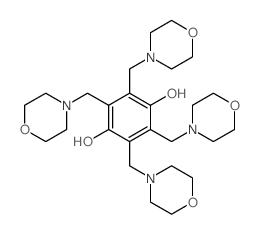 1,4-Benzenediol,2,3,5,6-tetrakis(4-morpholinylmethyl)- structure