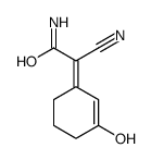 2-cyano-2-(3-hydroxycyclohex-2-en-1-ylidene)acetamide Structure