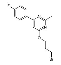 4-(3-bromopropoxy)-6-(4-fluorophenyl)-2-methylpyrimidine结构式