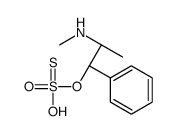 (1R,2S)-1-hydroxysulfonothioyloxy-N-methyl-1-phenylpropan-2-amine结构式