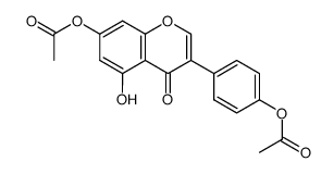 7,4'-diacetoxy-5-hydroxyisoflavone结构式