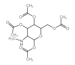 [2,5-diacetyloxy-6-(acetyloxymethyl)-3-methylamino-oxan-4-yl] acetate结构式