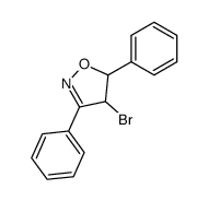 4-bromo-3,5-diphenyl-4,5-dihydro-isoxazole结构式