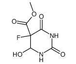 5-fluoro-6-hydroxy-5-methoxycarbonyl-5,6-dihydrouracil结构式