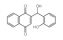 2-[hydroxy-(2-hydroxyphenyl)methyl]naphthalene-1,4-dione结构式