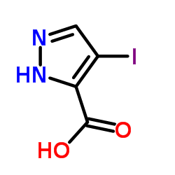 4-Iodo-1H-pyrazole-5-carboxylic acid structure