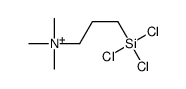 trimethyl(3-trichlorosilylpropyl)azanium结构式