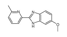 6-methoxy-2-(6-methylpyridin-2-yl)-1H-benzimidazole结构式