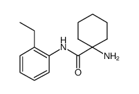 Cyclohexanecarboxamide, 1-amino-N-(2-ethylphenyl)- (9CI) Structure