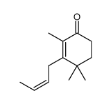 (E)-3-(2-Butenyl)-2,4,4-trimethylcyclohex-2-en-1-one Structure