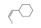 (Z)-1-iodo-2-cyclohexyl-1-ethene结构式