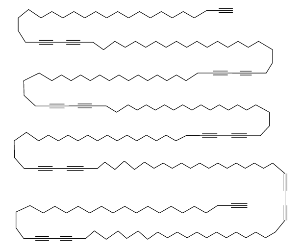 dononacontahecta-1,23,25,47,49,71,73,95,97,119,121,143,145,167,169,191-hexadecayne Structure