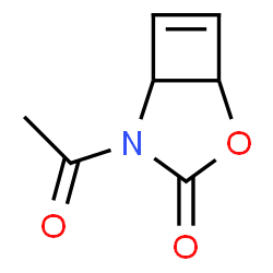 2-Oxa-4-azabicyclo[3.2.0]hept-6-en-3-one, 4-acetyl- (9CI) structure