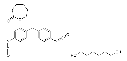 hexane-1,6-diol,1-isocyanato-4-[(4-isocyanatophenyl)methyl]benzene,oxepan-2-one结构式