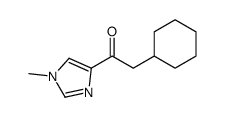 2-Cyclohexyl-1-(1-methyl-1H-imidazol-4-yl)ethanone结构式