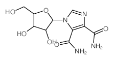 1H-Imidazole-4,5-dicarboxamide,1-a-D-ribofuranosyl-结构式