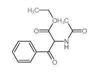ethyl 2-acetamido-3-oxo-3-phenyl-propanoate结构式