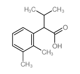 2-(2,3-dimethylphenyl)-3-methyl-butanoic acid结构式