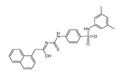 N-[[4-[(3,5-dimethylphenyl)sulfamoyl]phenyl]carbamothioyl]-2-naphthalen-1-ylacetamide Structure