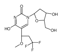 1-[(2R,4S,5R)-4-hydroxy-5-(hydroxymethyl)oxolan-2-yl]-5-(3,3,3-trifluoro-1-methoxypropyl)pyrimidine-2,4-dione Structure