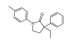 3-ethyl-1-(4-methylphenyl)-3-phenylpyrrolidin-2-one结构式