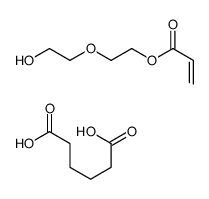 hexanedioic acid,2-(2-hydroxyethoxy)ethyl prop-2-enoate Structure