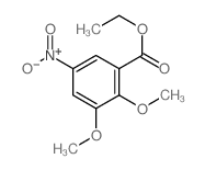 Benzoicacid, 2,3-dimethoxy-5-nitro-, ethyl ester结构式