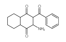 1,4-Naphthalenedione,2-amino-3-benzoyloctahydro- structure