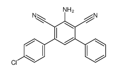 1-amino-5-(4-chlorophenyl)-3-phenyl-2,6-benzenedicarbonitrile Structure