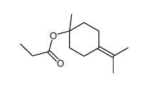 1-methyl-4-(1-methylethylidene)cyclohexyl propionate结构式