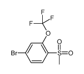 4-Bromo-1-Methanesulfonyl-2-(trifluoromethoxy)benzene structure