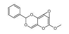 2-Methoxy-6-phenyloxireno[4,5]pyrano[3,2-d][1,3]dioxin structure