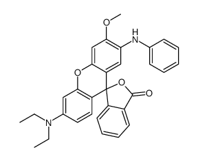 2'-anilino-6'-(diethylamino)-3'-methoxyspiro[isobenzofuran-1(3H)-9'[9H]-xanthene]-3-one Structure