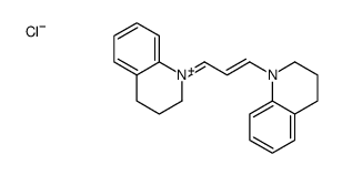 1-[(E)-3-(3,4-dihydro-2H-quinolin-1-ium-1-ylidene)prop-1-enyl]-3,4-dihydro-2H-quinoline,chloride Structure