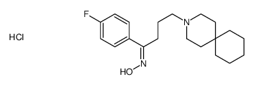 (NZ)-N-[4-(3-azoniaspiro[5.5]undecan-3-yl)-1-(4-fluorophenyl)butylidene]hydroxylamine,chloride Structure