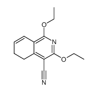 1,3-diethoxy-5,6-dihydroisoquinoline-4-carbonitrile结构式