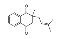 2,3-dihydro-2-methyl-2-(3-methyl-but-2-enyl)-1,4-naphthoquinone Structure