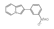 Indolizine,2-(3-nitrophenyl)-结构式