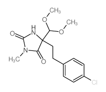 5-[2-(4-chlorophenyl)ethyl]-5-(dimethoxymethyl)-3-methyl-imidazolidine-2,4-dione picture