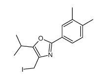 2-(3,4-dimethylphenyl)-4-(iodomethyl)-5-propan-2-yl-1,3-oxazole结构式