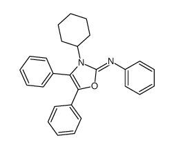 3-cyclohexyl-N,4,5-triphenyl-1,3-oxazol-2-imine Structure