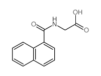 N-(1-Naphthalenylcarbonyl)glycine Structure